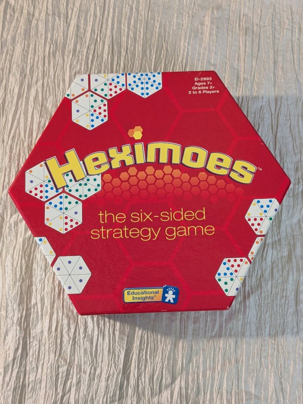 Heximoes 6-Sided Dominoes Game Educational Insights 2004 COMPLETE 132 Tiles